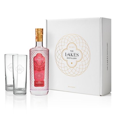 The Lakes Pink Gin Gift Pack with Glasses